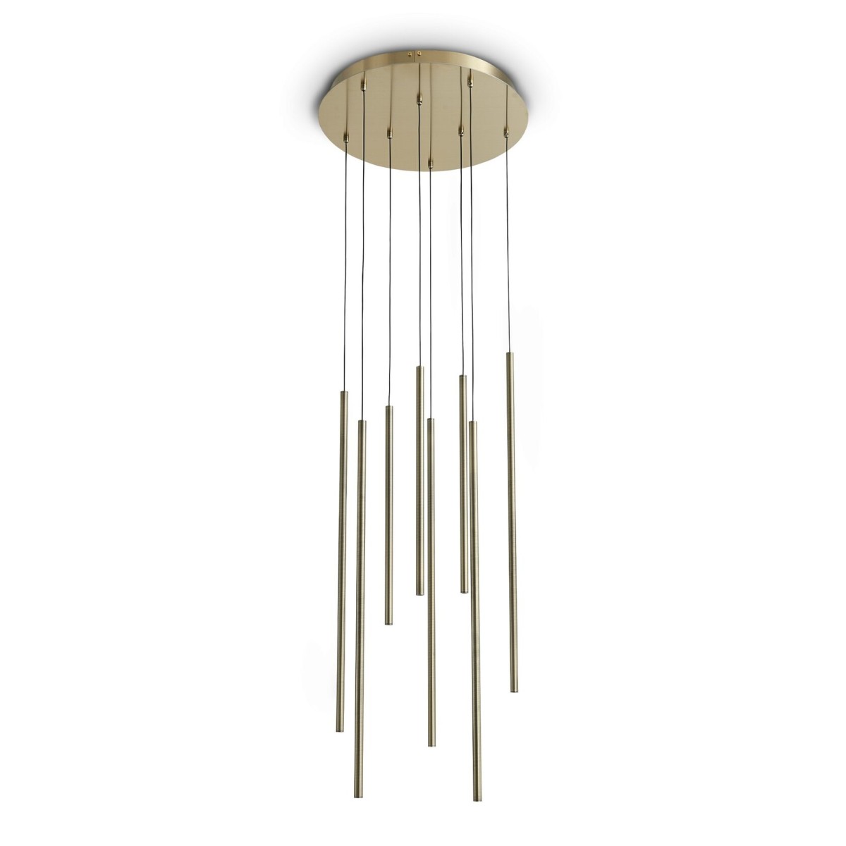 Люстра подвесная Ideal Lux Look SP8 Round LED 3000K Латунь 371184