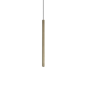 Светильник подвесной Ideal Lux Look LED SP01 Square D1.5 H040 On-Off 3000K Латунь LED 371139