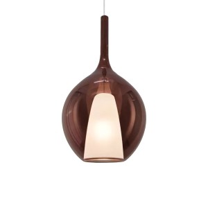 Светильник подвесной Ideal Lux Kalique SP1-2 D28 Медь E27 359663