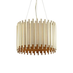 Люстра подвесная Ideal Lux Pan SP5 E27 Золото 208817