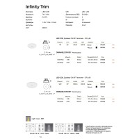 Светильник встраиваемый Ideal Lux Infinity FI Trim 07W 3000K LED Черный 355702