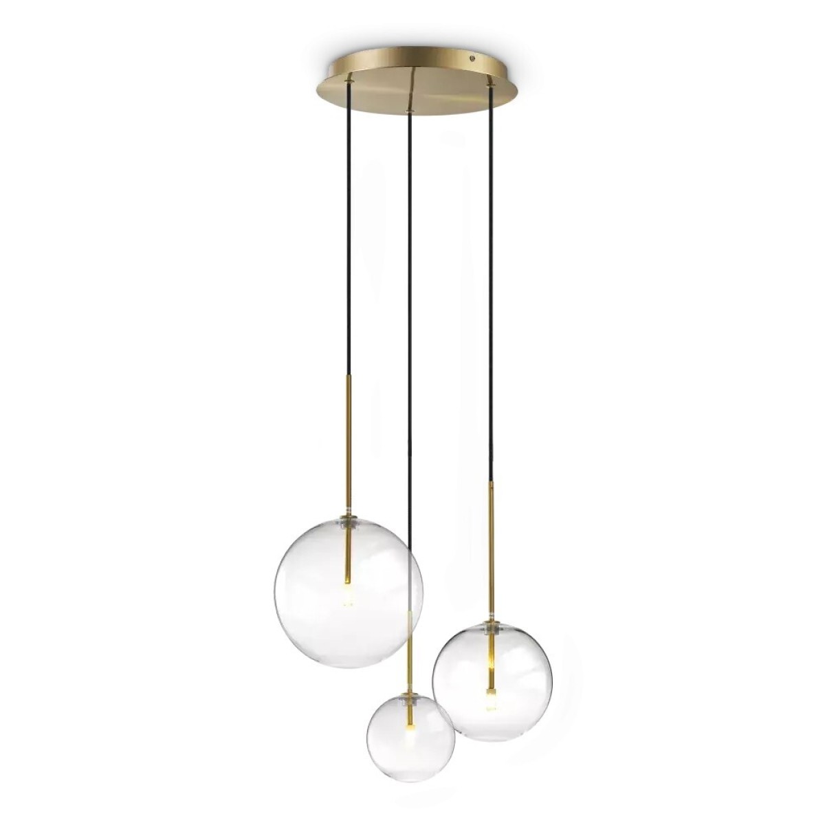 Светильник подвесной Ideal Lux Equinoxe SP3 G4 Латунь 339702