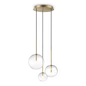 Светильник подвесной Ideal Lux Equinoxe SP3 G4 Латунь 339702