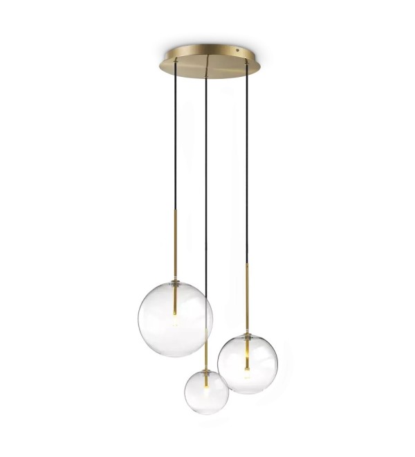 Светильник подвесной Ideal Lux Equinoxe SP3 G4 Латунь 339702