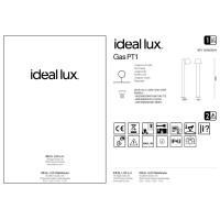 Светильник садово-парковый Ideal Lux Gas PT1 Антрацит GU10 139470