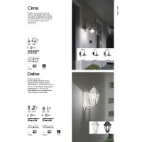 Светильник уличный Ideal Lux Cima AP1 Антрацитовый E27 246819