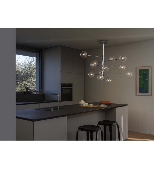 Люстра подвесная Ideal Lux Equinoxe SP12 Латунь G4 200125