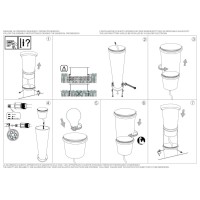 Светильник уличный Ideal Lux Tronco PT1 H40 Кофе E27 248271