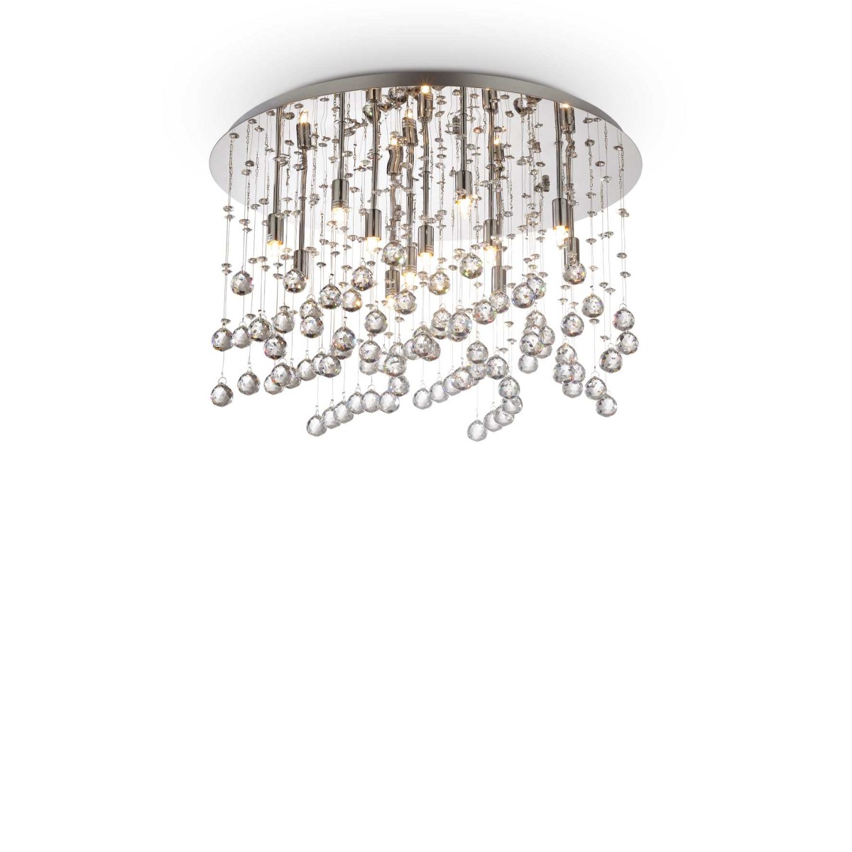 Люстра потолочная Ideal Lux Moonlight PL12 Хром G9 077802