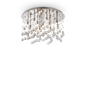 Люстра потолочная Ideal Lux Moonlight PL12 Хром G9 077802
