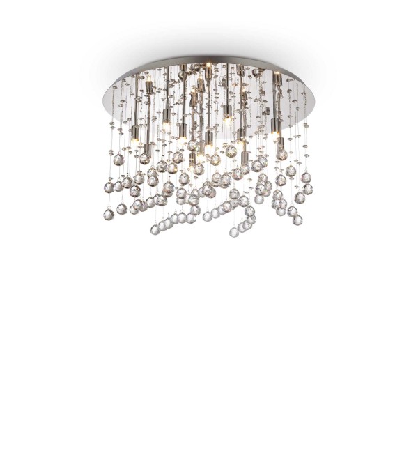 Люстра потолочная Ideal Lux Moonlight PL12 Хром G9 077802