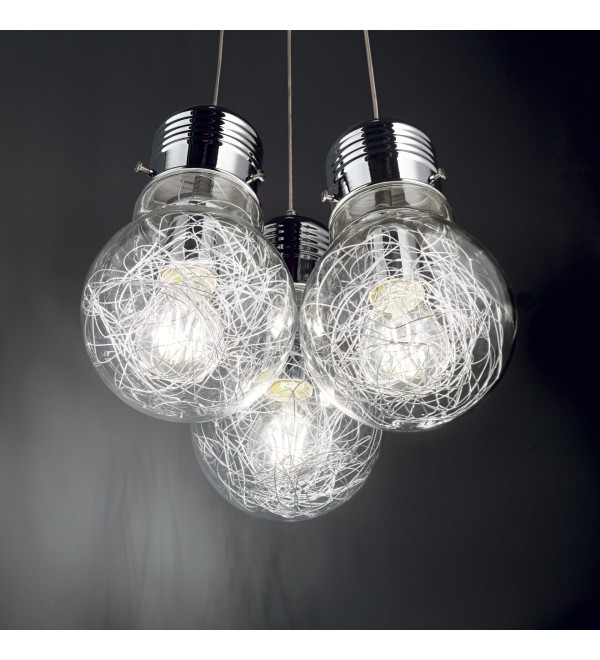 Светильник подвесной Ideal Lux Luce Max SP1 Small Хром E27 033679