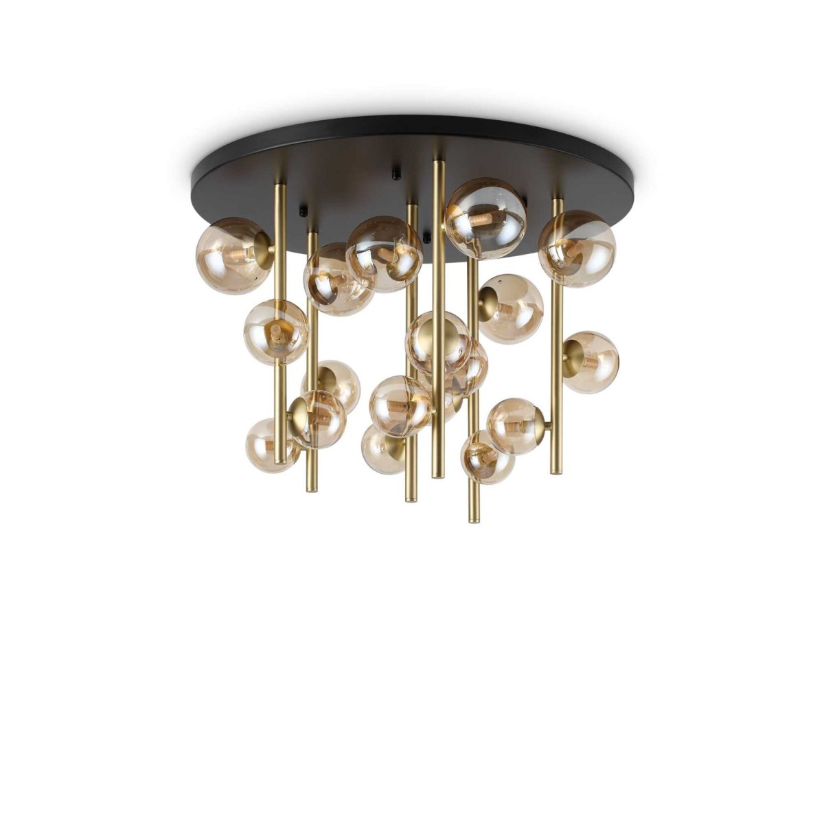 Люстра потолочная Ideal Lux Perlage PL18 G9 Янтарь 328379