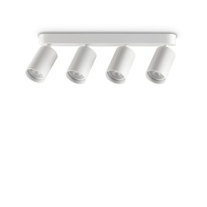 Светильник потолочный Ideal Lux Dynamite PL4 Linear Round Белый GU10 371337