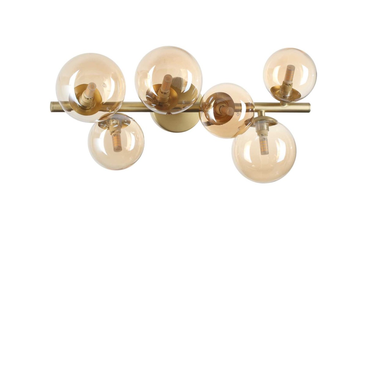 Люстра потолочная Ideal Lux Perlage PL6 Янтарь G9 327822