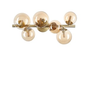 Люстра потолочная Ideal Lux Perlage PL6 Янтарь G9 327822
