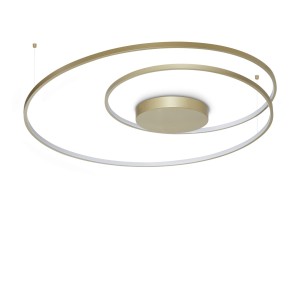 Светильник потолочный Ideal Lux Oz PL D100 LED 3000K Латунь 365022