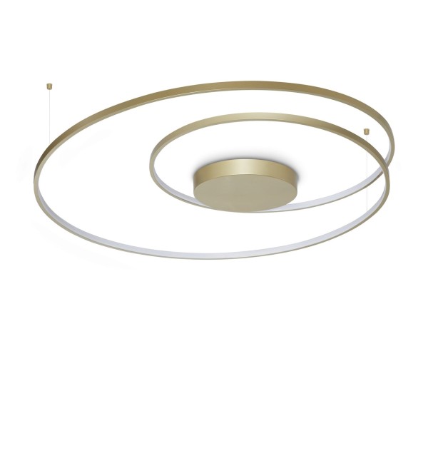 Светильник потолочный Ideal Lux Oz PL D100 LED 3000K Латунь 365022