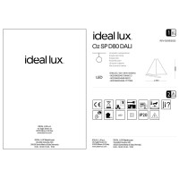 Люстра подвесная Ideal Lux Oz SP D080 DALI Черный 3000К 304588