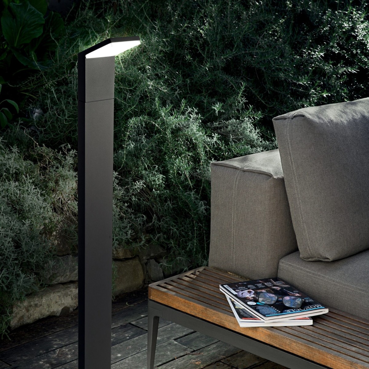 Светильник садово-парковый Ideal Lux Style pt h030 3000k LED Антрацит 364841