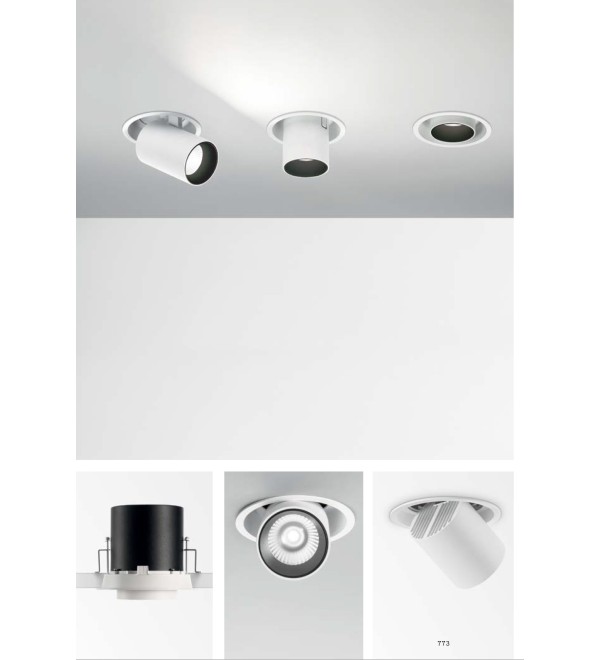 Светильник встраиваемый Ideal Lux Nova FI 20W 3000K LED Черный 364438
