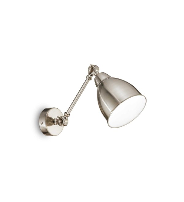 Светильник настенный Ideal Lux Newton AP1 Никель E27 016399
