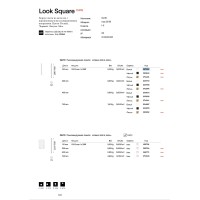 Светильник потолочный Ideal Lux Look PL01 Square D6.0 H010 Латунь GU10 371481