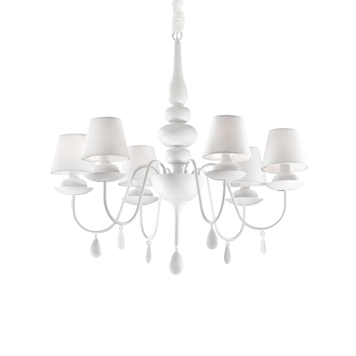 Люстра подвесная Ideal Lux Blanche SP6 Белый E14 035581