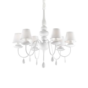 Люстра подвесная Ideal Lux Blanche SP6 Белый E14 035581