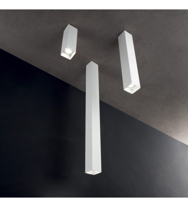 Светильник потолочный Ideal Lux Look PL1 Square D60 H750 Белый GU10 234007