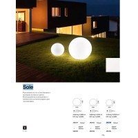 Светильник садово-парковый Ideal Lux Sole PT1 D30 Опал E27 191638