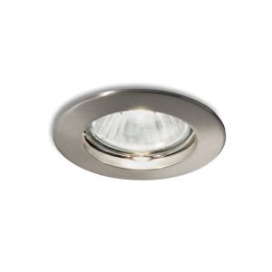 Светильник встраиваемый Ideal Lux Jazz FI макс.1х50Вт IP20 GU10 230В Никель Цинк Не поворотный Без лампы 083087