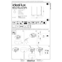 Люстра подвесная Ideal Lux Minor SP5 Round Черный GX53 235516