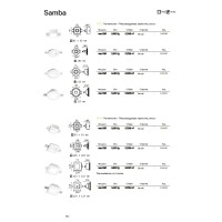 Светильник встраиваемый Ideal Lux Samba FI D90 Round Белый Гипс Не GU10 139012