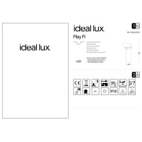 Светильник встраиваемый Ideal Lux Play FI LED Белый 3000К 258270
