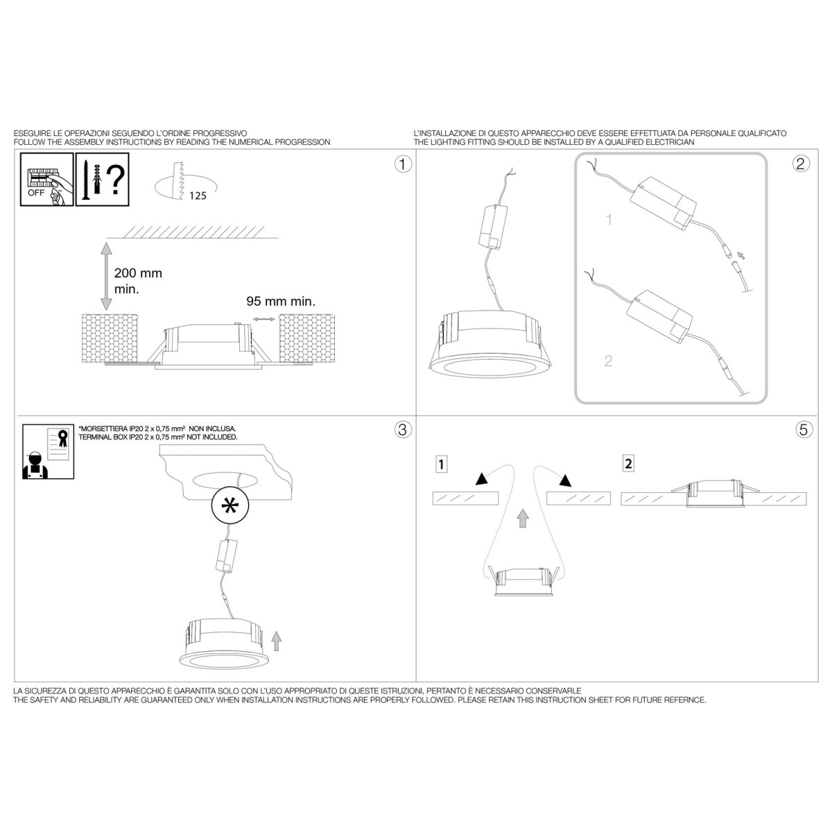 Светильник встраиваемый Ideal Lux Basic FI Wide 15W 3000K Белый LED 193526