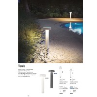 Светильник садово-парковый Ideal Lux Tesla PT4 H80 Белый G9 153179