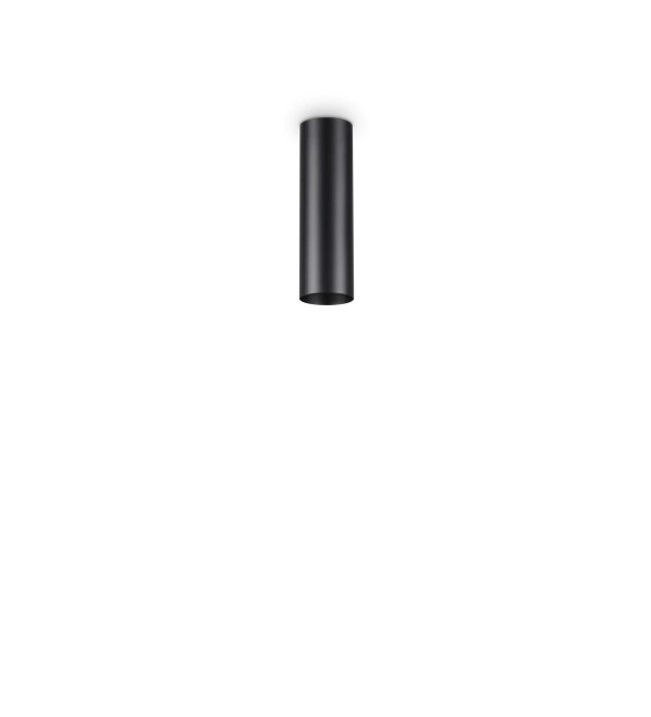 Светильник потолочный Ideal Lux Look PL1 Round D60 H200 Черный GU10 233062