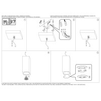 Светильник подвесной Ideal Lux Oak SP1 Square Цемент GU10 150673
