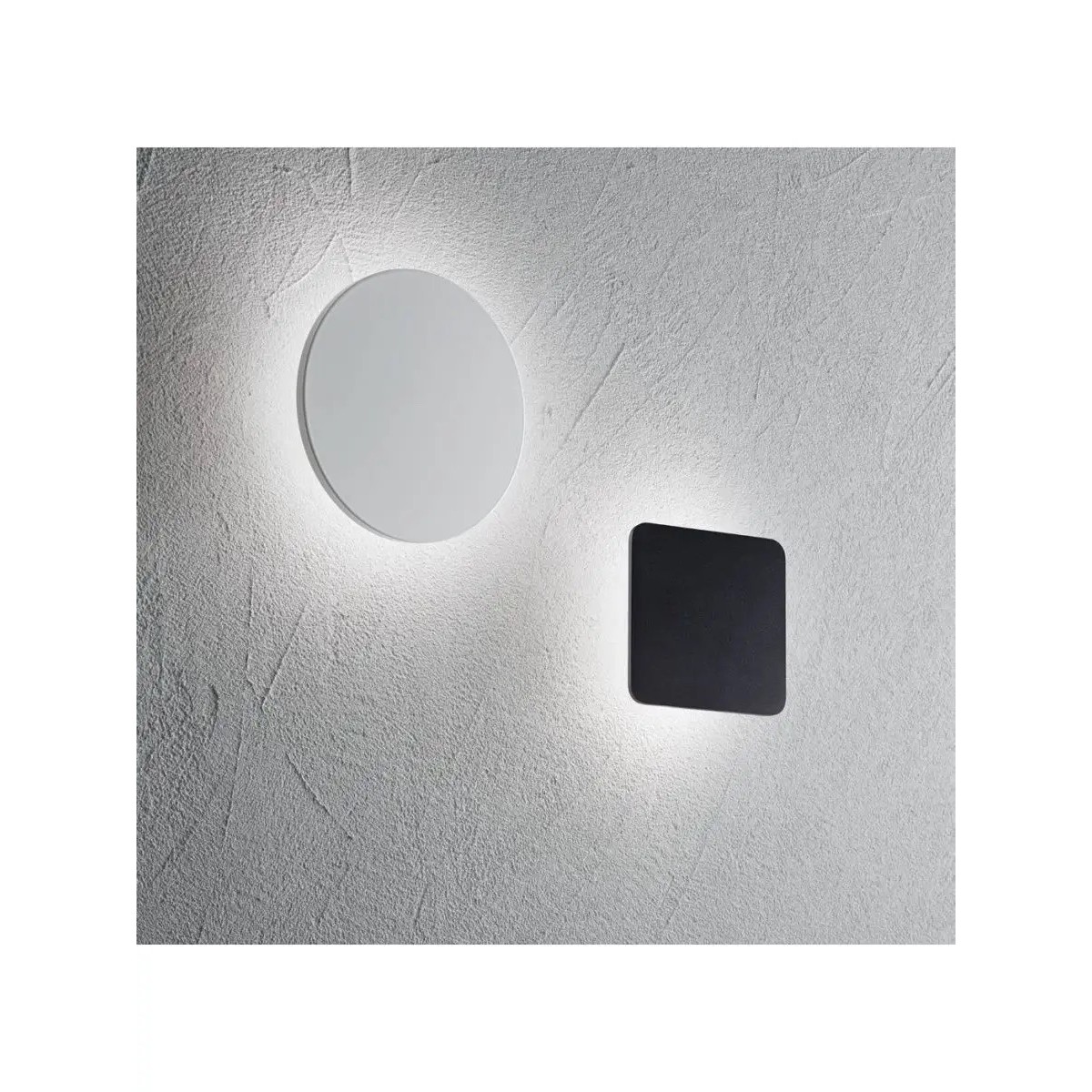 Светильник настенный Ideal Lux Cover AP D15 Round Черный LED 195742
