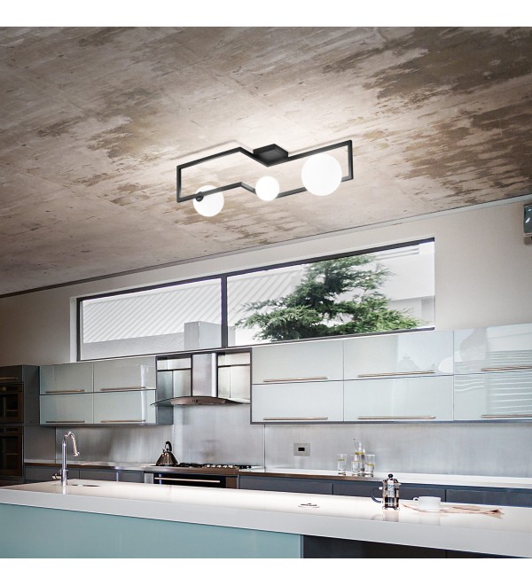 Люстра потолочная Ideal Lux Angolo PL3 Черный G9 284286