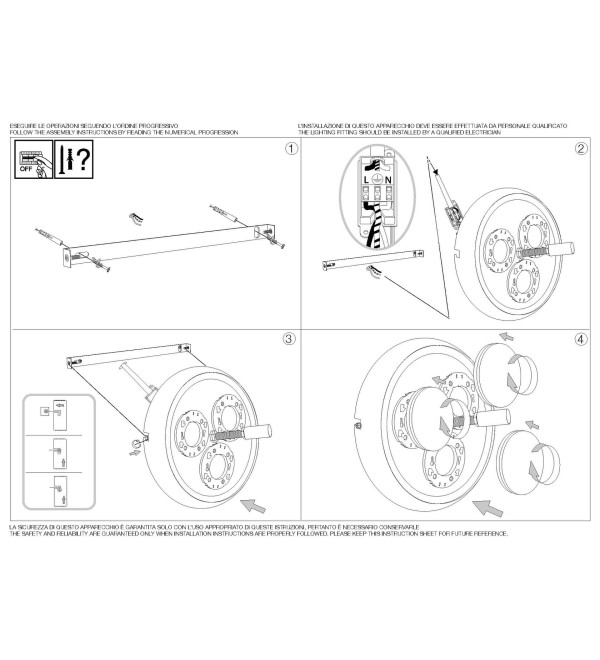 Люстра потолочная Ideal Lux Arizona PL3 GX53 Белый 214504