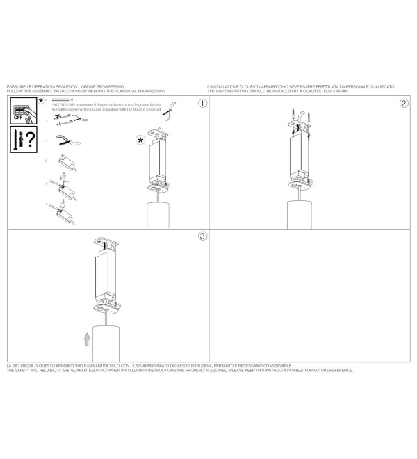 Светильник подвесной Ideal Lux Look LED SP1 Round D30 H400 Латунь 339726