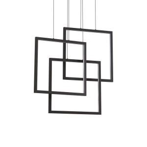 Люстра подвесная Ideal Lux Frame SP Quadrato Черный 3000K 269375