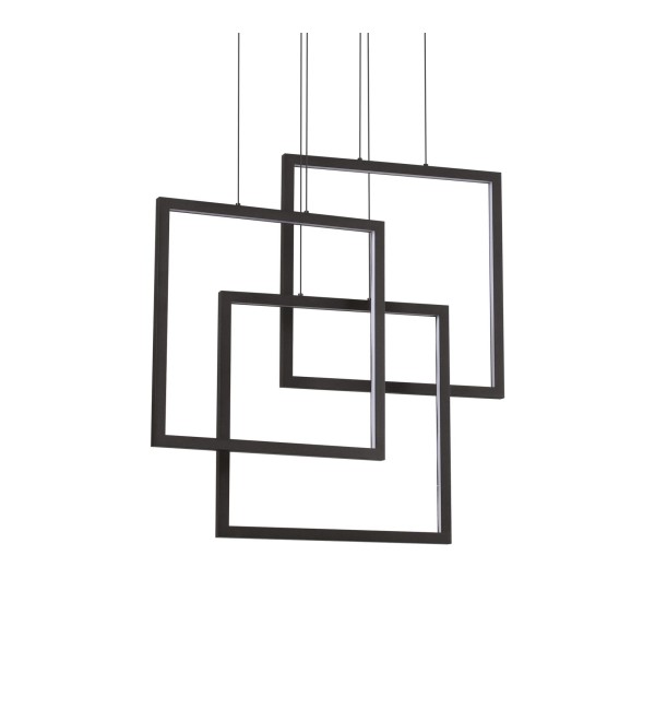 Люстра подвесная Ideal Lux Frame SP Quadrato Черный 3000K 269375