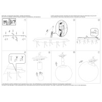 Люстра подвесная Ideal Lux Mapa Clear SP5 Хром E27 140759