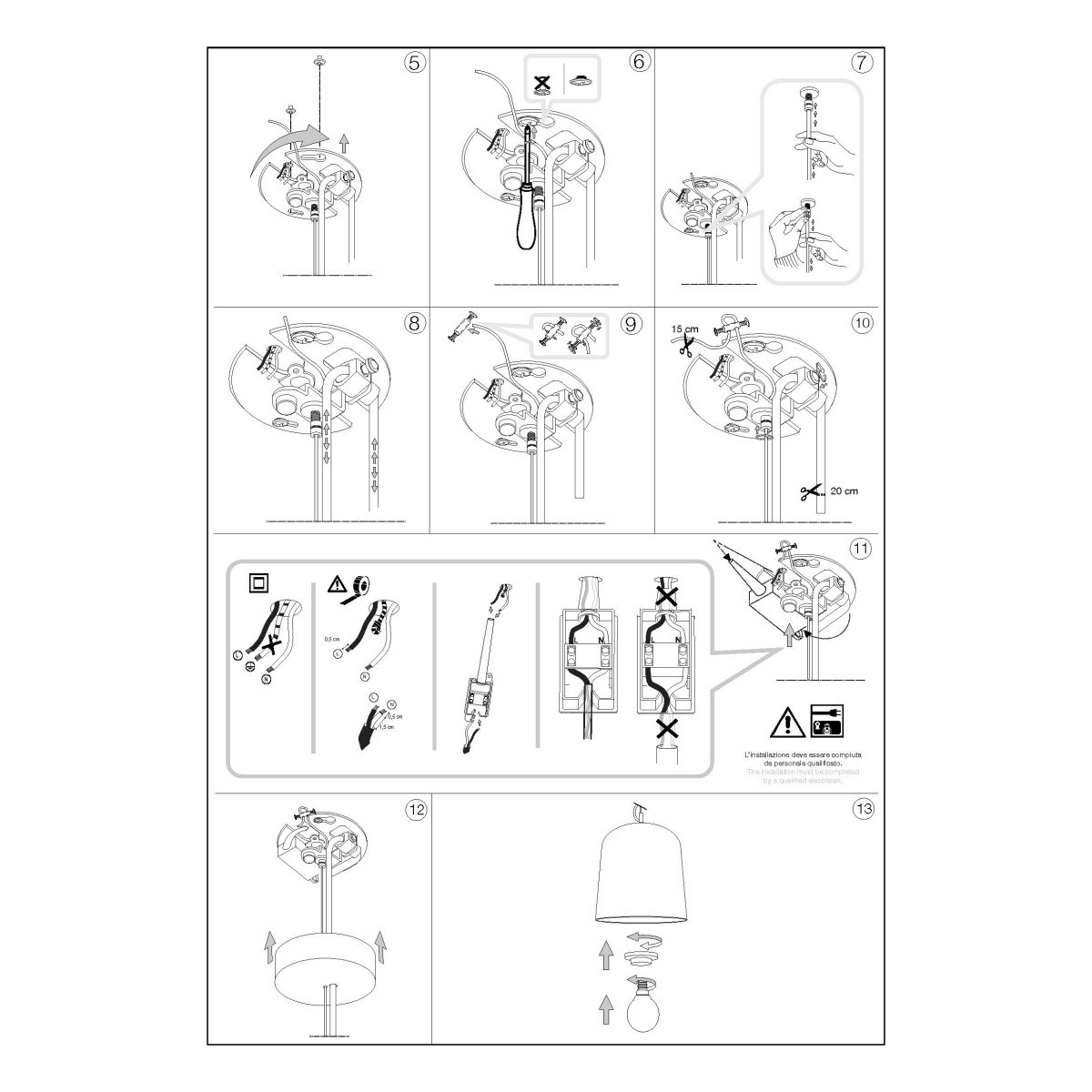 Светильник подвесной Ideal Lux Bistro SP1 Square Прозрачный E27 112305