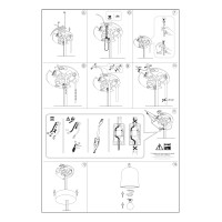 Светильник подвесной Ideal Lux Bistro SP1 Square Прозрачный E27 112305