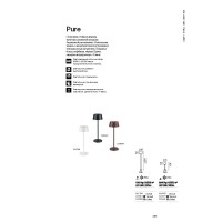 Светильник уличный Ideal Lux Pure TL Белый 3000К LED 311685