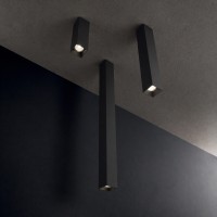 Светильник потолочный Ideal Lux Look PL1 Square D60 H750 Черный GU10 233970